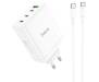 Сетевое зарядное устройство HOCO N31 Leader PD100W four-port(3C1A) fast charger set(Type-C to Type-C) White 4