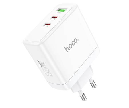 Сетевое зарядное устройство Hoco N30 Glory PD65W White 3