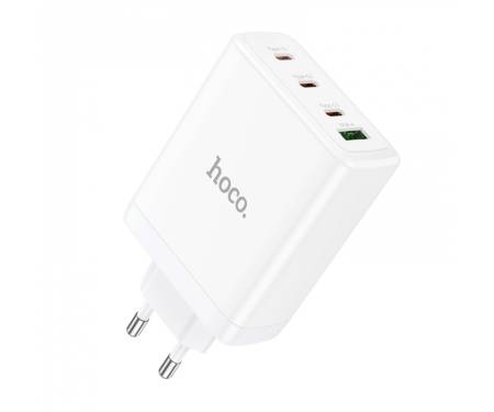 Сетевое зарядное устройство HOCO N31 Leader PD100W four-port(3C1A) fast charger White 1