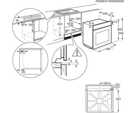 Духова шафа Electrolux EOF3H50BK