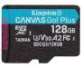 Карта памяти Kingston 128 GB microSDXC class 10 UHS-I U3 Canvas Go! Plus SDCG3/128GBSP 2