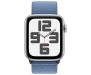 Apple Watch SE 2 GPS 40mm Silver Aluminium Case with Winter Blue Sport Loop (MRE33) 2