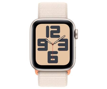 Apple Watch SE 2 GPS 44mm Starlight Aluminium Case with Starlight Sport Loop (MRE63) 2