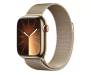 Apple Watch Series 9 GPS + Cellular 41mm Gold S. Steel Case w. Gold Milanese Loop (MRJ73) 1