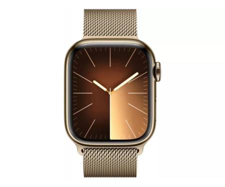Apple Watch Series 9 GPS + Cellular 41mm Gold S. Steel Case w. Gold Milanese Loop (MRJ73) 2