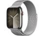 Apple Watch Series 9 GPS + Cellular 45mm Silver S. Steel Case w. Silver Milanese Loop (MRMQ3) 1