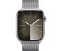 Apple Watch Series 9 GPS + Cellular 45mm Silver S. Steel Case w. Silver Milanese Loop (MRMQ3) 2