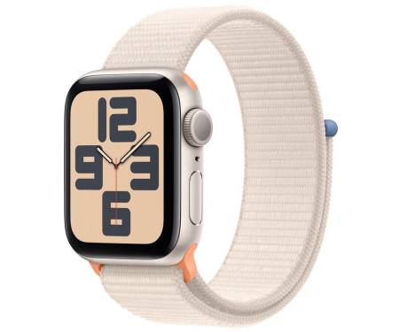 Apple Watch SE 2 GPS 40mm Starlight Aluminium Case with Starlight Sport Loop (MR9W3) 1