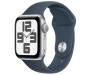 Apple Watch SE 2 GPS 44mm Silver Aluminium Case with Storm Blue Sport Band M/L (MREE3) 1