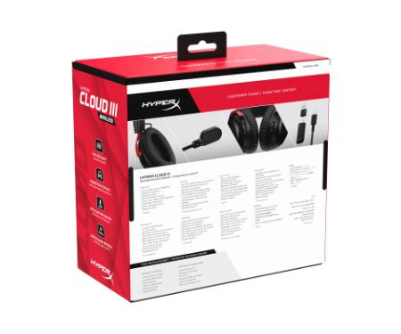 Навушники HyperX Cloud III Wireless Black-Red (77Z46AA)