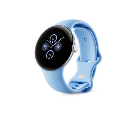Смарт-часы Google Pixel Watch 2 LTE Polished Silver Aluminum Case / Bay Active Band 1