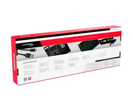 Клавиатура HyperX Alloy Origins PBT RGB Mechanical Red (639N3AA, 4P4F6AA#ABA)