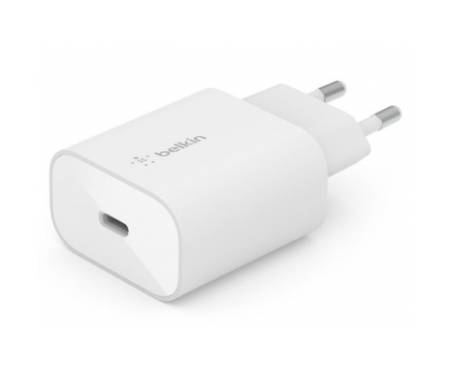 Зарядний пристрій Belkin Home Charger 25W Power PD PPS USB-C, white (WCA004VFWH)