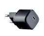 Мережевий зарядний пристрій USAMS CC124 T36 20W Super Si PD Fast Type-C Charger(EU) Black (CC124)