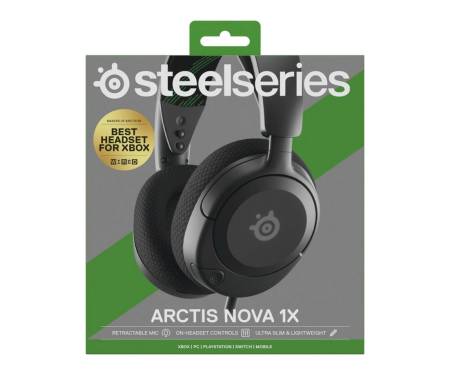 Навушники з мікрофоном SteelSeries Arctis Nova 1X Black (61616)
