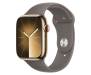Apple Watch Series 9 GPS + Cellular 41mm Gold S. Steel Case w. Clay S. Band - S/M (MRJ53) 1