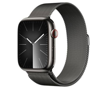 Apple Watch Series 9 GPS + Cellular 41mm Graphite S. Steel Case w. Graphite Milanese Loop (MRJA3) 1