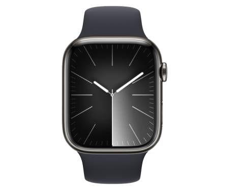 Apple Watch Series 9 GPS + Cellular 41mm Graphite S. Steel Case w. Midnight S. Band - M/L (MRJ93) 2