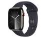 Apple Watch Series 9 GPS + Cellular 41mm Graphite S. Steel Case w. Midnight Sport Band - S/M (MRJ83) 1