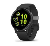 Смарт-часы Garmin vivoactive 5 Slate Aluminum Bezel with Black Case and Silicone Band (010-02862-10)