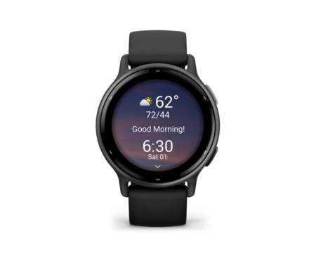 Смарт-часы Garmin vivoactive 5 Slate Aluminum Bezel with Black Case and Silicone Band (010-02862-10)