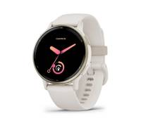 Смарт-годинник Garmin vivoactive 5 Cream Gold Aluminum Bezel with Ivory Case and Silicone Band (010-02862-11)