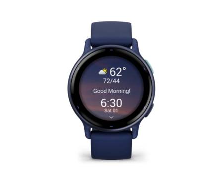 Смарт-годинник Garmin vivoactive 5 Металевий Navy Aluminum Bezel with Navy Case and Silicone Band (010-02862-12)