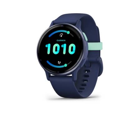 Смарт-годинник Garmin vivoactive 5 Металевий Navy Aluminum Bezel with Navy Case and Silicone Band (010-02862-12)
