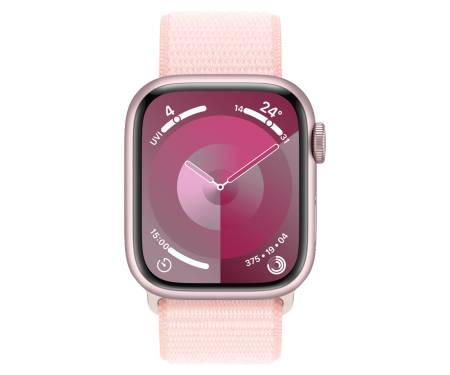 Apple Watch Series 9 GPS + Cellular 41mm Pink Alu. Case w. Light Pink S. Loop (MRJ13) 2