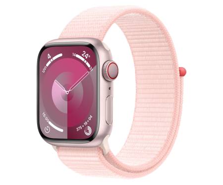 Apple Watch Series 9 GPS + Cellular 41mm Pink Alu. Case w. Light Pink S. Loop (MRJ13) 1
