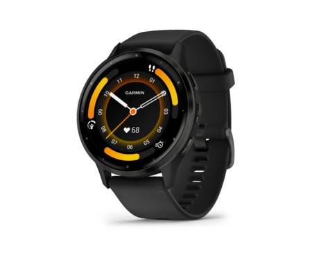 Смарт-часы Garmin Venu 3 Slate S. Steel Bezel w. Black Case and S. Band (010-02784-01)