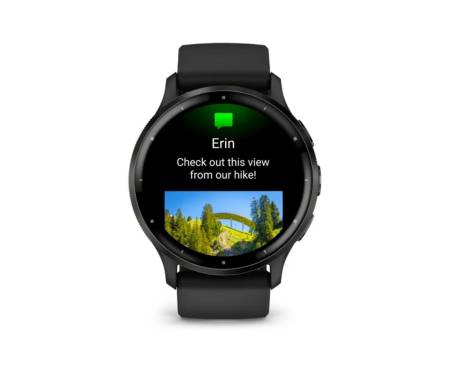 Смарт-часы Garmin Venu 3 Slate S. Steel Bezel w. Black Case and S. Band (010-02784-01)