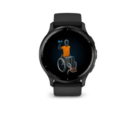 Смарт-часы Garmin Venu 3 Slate S. Steel Bezel w. Black Case and S. Band (010-02784-01)