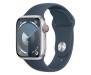 Apple Watch Series 9 GPS + Cellular 41mm Silver Alu. Case w. Storm Blue Sport Band - M/L (MRHW3) 1