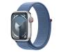 Apple Watch Series 9 GPS + Cellular 41mm Silver Alu. Case w. Winter Blue Sport Loop (MRHX3) 1