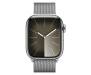 Apple Watch Series 9 GPS + Cellular 41mm Silver S. Steel Case w. Silver Milanese Loop (MRJ43) 2