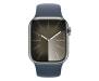 Apple Watch Series 9 GPS + Cellular 41mm Silver S. Steel Case w. Storm Blue Sport Band - M/L (MRJ33) 2