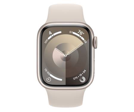 Apple Watch Series 9 GPS + Cellular 41mm Starlight Alu. Case w. Starlight Sport Band - S/M (MRHN3) 2