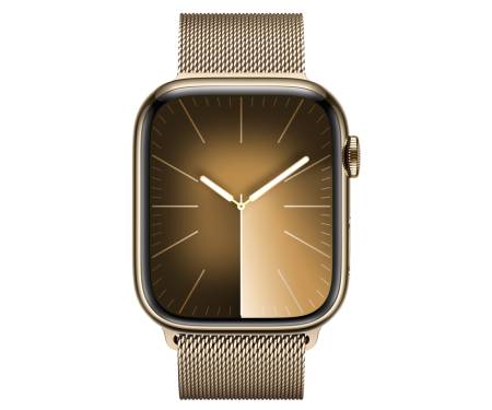 Apple Watch Series 9 GPS + Cellular 45mm Gold S. Steel Case w. Gold Milanese Loop (MRMU3) 2