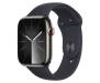 Apple Watch Series 9 GPS + Cellular 45mm Graphite S. Steel Case w. Midnight S. Band - M/L (MRMW3) 1