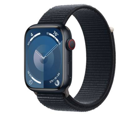 Apple Watch Series 9 GPS + Cellular 45mm Midnight Alu. Case w. Midnight S. Loop (MRMF3) 1