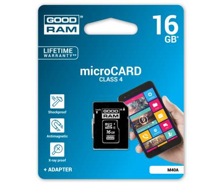 GOODRAM 16 GB microSDHC class 4 M400-0160R11 16GB