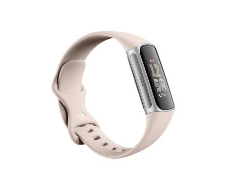 Смарт-часы Fitbit Charge 6 Porcelain / Silver Aluminum (GA05185-GB)