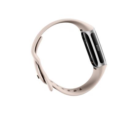 Смарт-часы Fitbit Charge 6 Porcelain / Silver Aluminum (GA05185-GB)