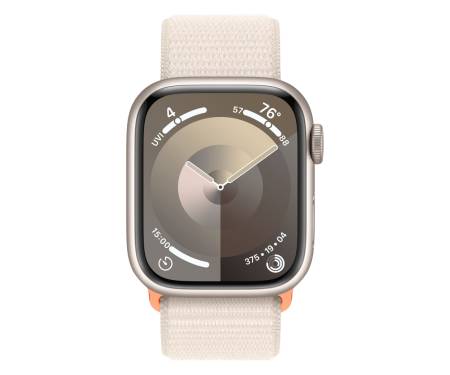 Apple Watch Series 9 GPS + Cellular 45mm Starlight Alu. Case w. Starlight Sport Loop (MRMA3) 2