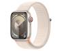 Apple Watch Series 9 GPS + Cellular 45mm Starlight Alu. Case w. Starlight Sport Loop (MRMA3) 1