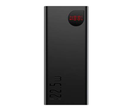Зовнішній акумулятор (павербанк) Baseus Adaman Metal Digital Display 20000mAh 22.5W Black (PPAD070101)