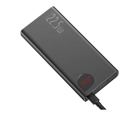 Зовнішній акумулятор (павербанк) Baseus Adaman Metal Digital Display 20000mAh 22.5W Black (PPAD070101)