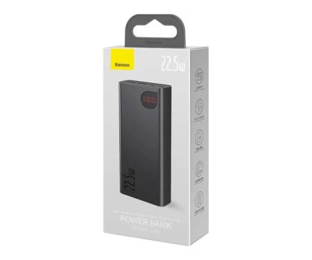 Зовнішній акумулятор (павербанк) Baseus Adaman Metal Digital Display 20000mAh 22.5W Black (PPAD070101)