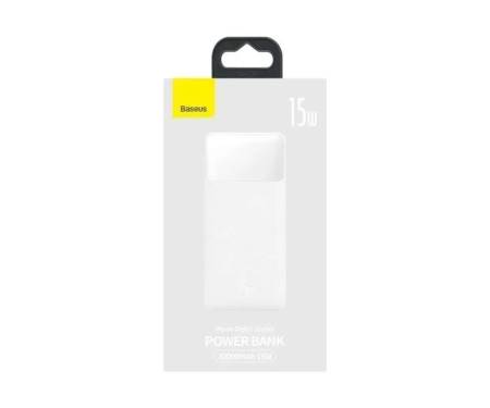 Зовнішній акумулятор (павербанк) Baseus Bipow Digital Display Powerbank 15W 30000mAh White (PPBD050202)